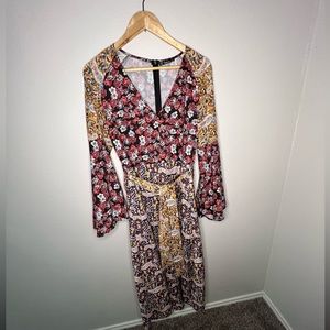 SHEIN multi print maxi dress